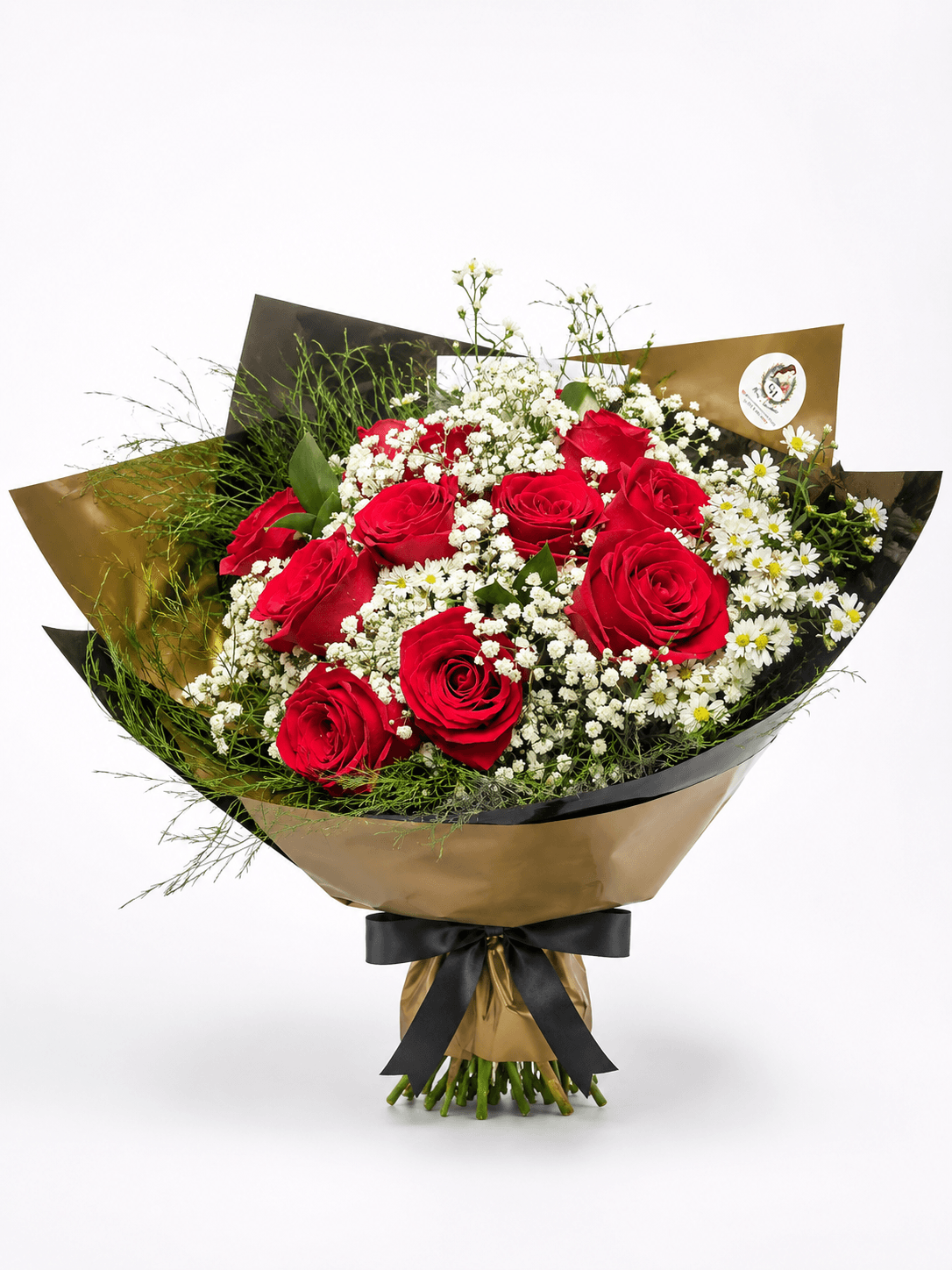 Buquê de 12 Rosas Vermelhas – Doze Razões para Amar